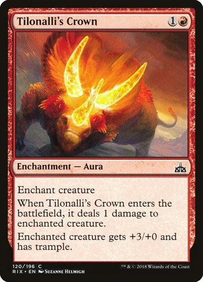 Tilonallis Crown (RIX) #120 Common (Moderately Played) Rivals of Ixalan Magic: The Gathering: 2018