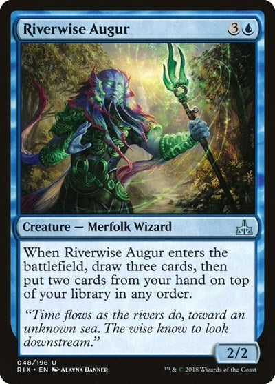 Riverwise Augur (RIX) #48 Uncommon (Lightly Played) Rivals of Ixalan Magic: The Gathering: 2018