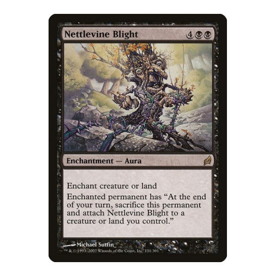Nettlevine Blight (LRW) #131 Rare (Lightly Played) Lorwyn Magic: The Gathering: 2007