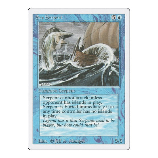 Sea Serpent (3ED) #78 Common Revised Edition Magic: The Gathering: 1994