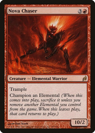 Nova Chaser (LRW) #187 Rare (Moderately Played) Lorwyn Magic: The Gathering: 2007