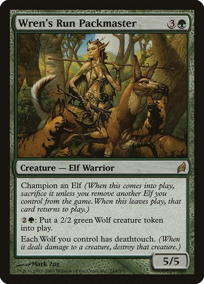 Wrens Run Packmaster (LRW) #244 Rare (Near Mint) Lorwyn Magic: The Gathering: 2007