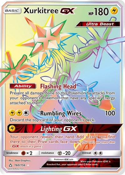 Xurkitree GX (Secret Rare) (SM05) #160/156 Secret Rare SM - Ultra Prism Pokemon: 2018