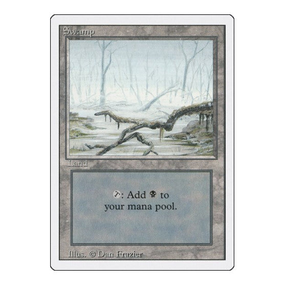Swamp A (3ED) #299 Land Revised Edition Magic: The Gathering: 1994