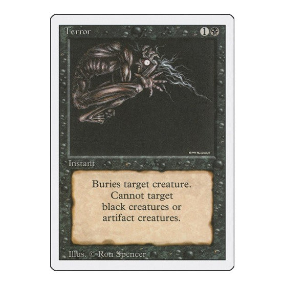Terror (3ED) #132 Common (Heavily Played) Revised Edition Magic: The Gathering: 1994