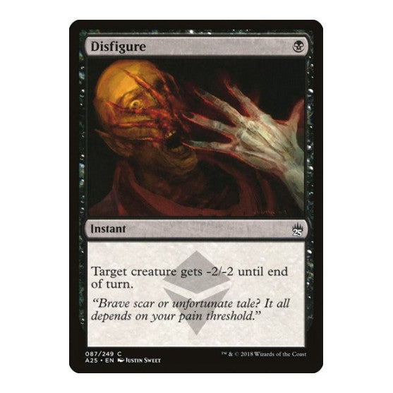 Disfigure (A25) #87 Common (Lightly Played) Masters 25 Magic: The Gathering: 2018