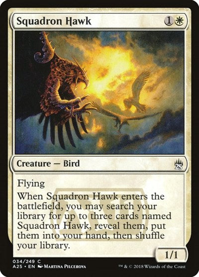 Squadron Hawk (A25) #34 Common (Lightly Played) Masters 25 Magic: The Gathering: 2018