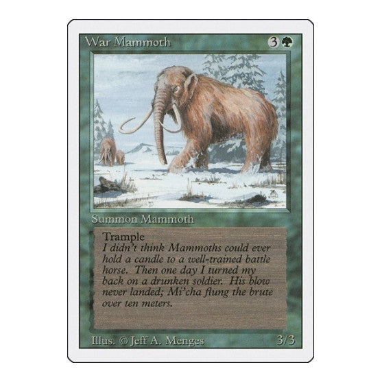 War Mammoth (3ED) #228 Common (Heavily Played) Revised Edition Magic: The Gathering: 1994