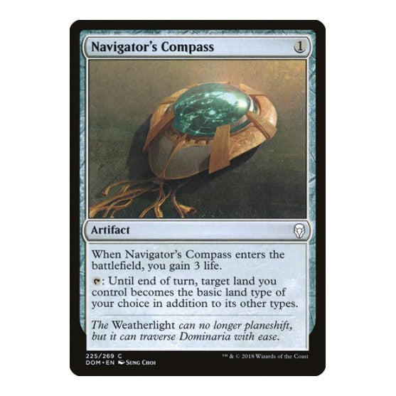 Navigators Compass (DOM) #225 Common (Lightly Played) Dominaria Magic: The Gathering: 2018