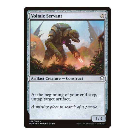 Voltaic Servant (DOM) #236 Common (Lightly Played) Dominaria Magic: The Gathering: 2018