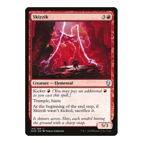 Skizzik (DOM) #145 Uncommon (Moderately Played) Dominaria Magic: The Gathering: 2018