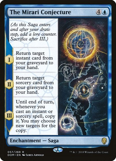 The Mirari Conjecture (DOM) #57 Rare (Lightly Played) Dominaria Magic: The Gathering: 2018