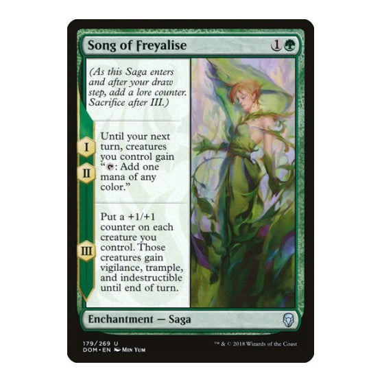 Song of Freyalise (DOM) #179 Uncommon (Lightly Played) Dominaria Magic: The Gathering: 2018