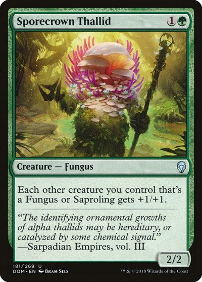 Sporecrown Thallid (DOM) #181 Uncommon (Lightly Played) Dominaria Magic: The Gathering: 2018