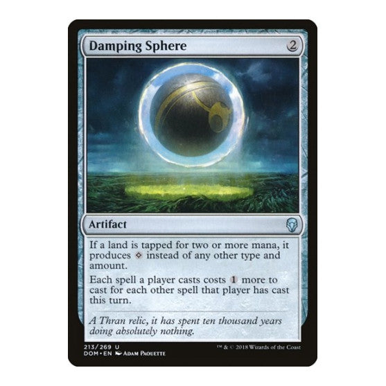 Damping Sphere (DOM) #213 Uncommon (Lightly Played) Dominaria Magic: The Gathering: 2018