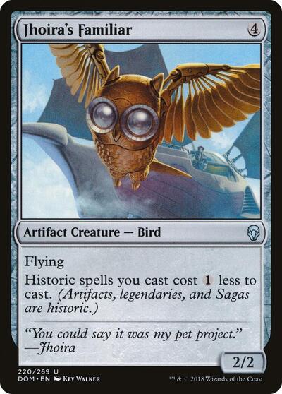 Jhoiras Familiar (DOM) #220 Uncommon (Lightly Played) Dominaria Magic: The Gathering: 2018
