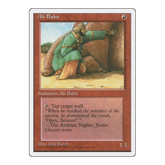 Ali Baba (4ED) #175 Uncommon (Lightly Played) Fourth Edition Magic: The Gathering: 1995