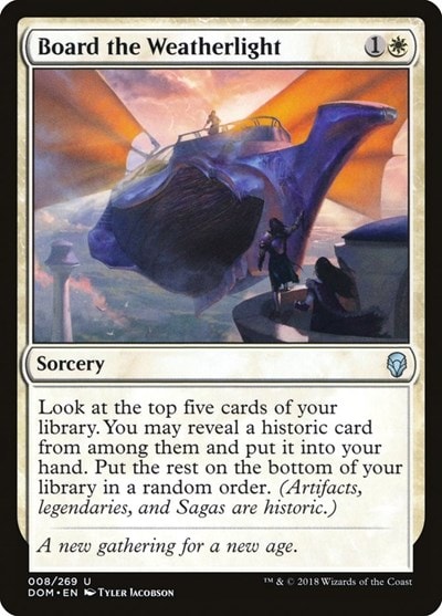 Board the Weatherlight (DOM) #8 Uncommon (Lightly Played) Dominaria Magic: The Gathering: 2018