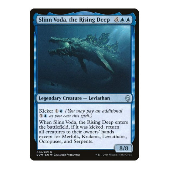 Slinn Voda the Rising Deep (DOM) #66 Uncommon (Lightly Played) Dominaria Magic: The Gathering: 2018