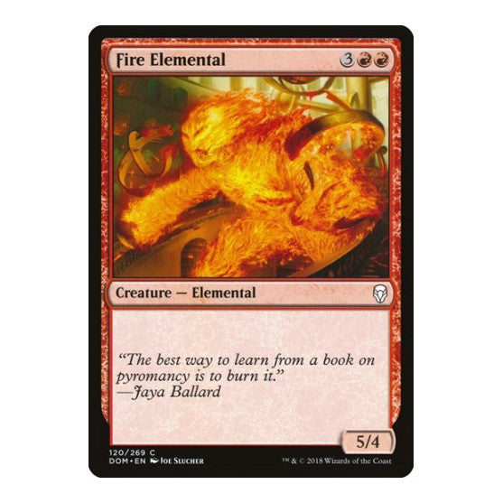 Fire Elemental (DOM) #120 Common (Lightly Played) Dominaria Magic: The Gathering: 2018