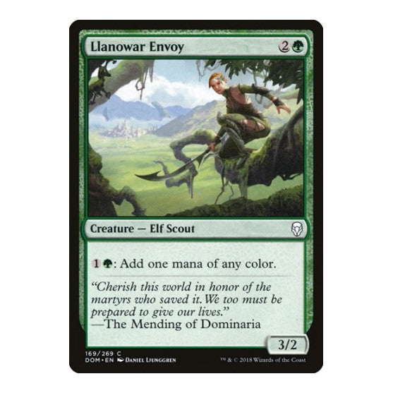 Llanowar Envoy (DOM) #169 Common (Lightly Played) Dominaria Magic: The Gathering: 2018