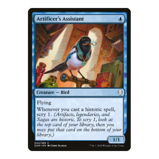 Artificers Assistant (DOM) #44 Common (Lightly Played) Dominaria Magic: The Gathering: 2018