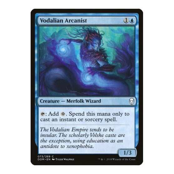 Vodalian Arcanist (DOM) #73 Common (Lightly Played) Dominaria Magic: The Gathering: 2018
