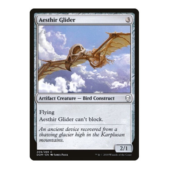Aesthir Glider (DOM) #209 Common (Lightly Played) Dominaria Magic: The Gathering: 2018