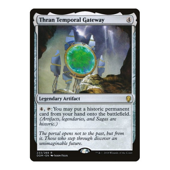 Thran Temporal Gateway (DOM) #233 Rare (Lightly Played) Dominaria Magic: The Gathering: 2018