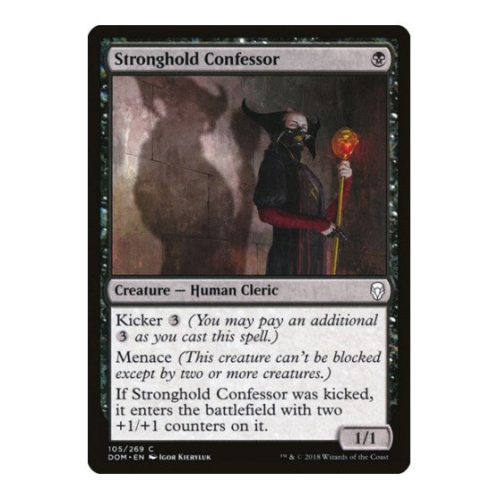 Stronghold Confessor (DOM) #105 Common (Lightly Played) Dominaria Magic: The Gathering: 2018