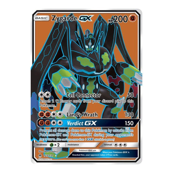 Zygarde GX Full Art (SM06) #123/131 Ultra Rare (Holofoil Lightly Played) SM - Forbidden Light Pokemon: 2018
