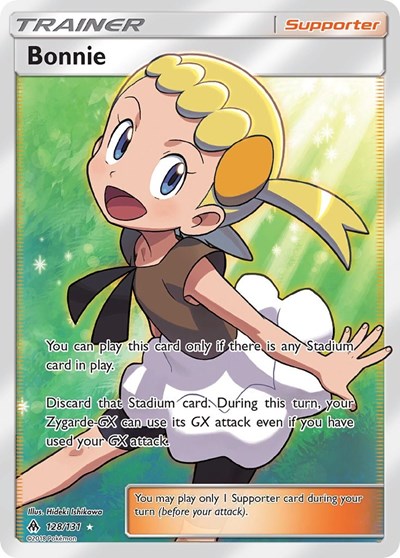 Bonnie Full Art (SM06) #128/131 Ultra Rare (Holofoil Near Mint) SM - Forbidden Light Pokemon: 2018