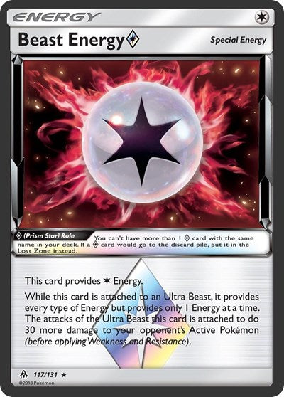 Beast Energy Prism Star (SM06) #117/131 Prism Rare (Holofoil Lightly Played) SM - Forbidden Light Pokemon: 2018