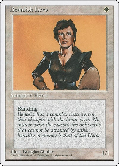 Benalish Hero (4ED) #7 Common Fourth Edition Magic: The Gathering: 1995