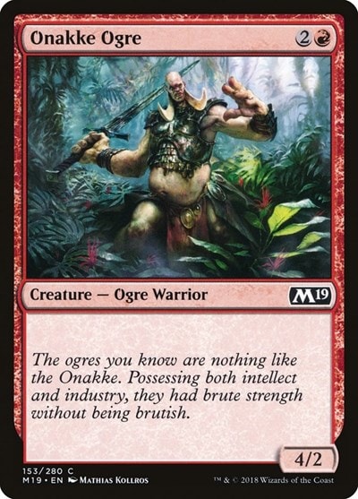 Onakke Ogre (M19) #153 Common (Lightly Played) Core Set 2019 Magic: The Gathering: 2018