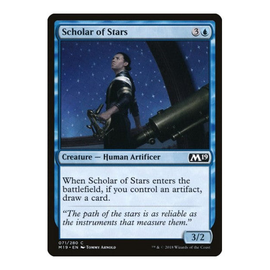 Scholar of Stars (M19) #71 Common (Lightly Played) Core Set 2019 Magic: The Gathering: 2018