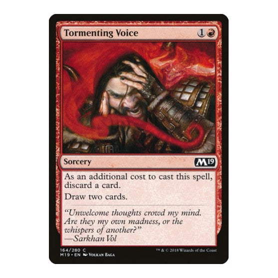 Tormenting Voice (M19) #164 Common Core Set 2019 Magic: The Gathering: 2018