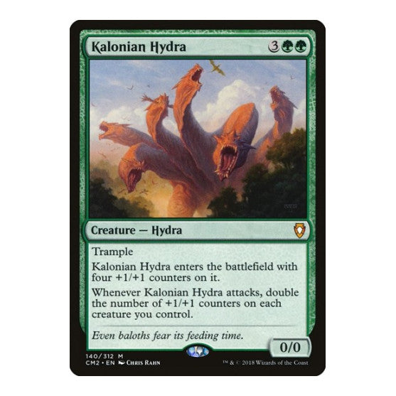 Kalonian Hydra (CM2) #140 Mythic Rare (Near Mint) Commander Anthology Volume II Magic: The Gathering: 2018