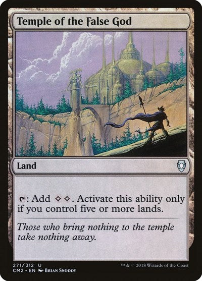 Temple of the False God 271 (CM2) #271 Uncommon (Near Mint) Commander Anthology Volume II Magic: The Gathering: 2018