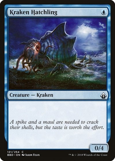 Kraken Hatchling (BBD) #121 Common (Lightly Played) Battlebond Magic: The Gathering: 2018