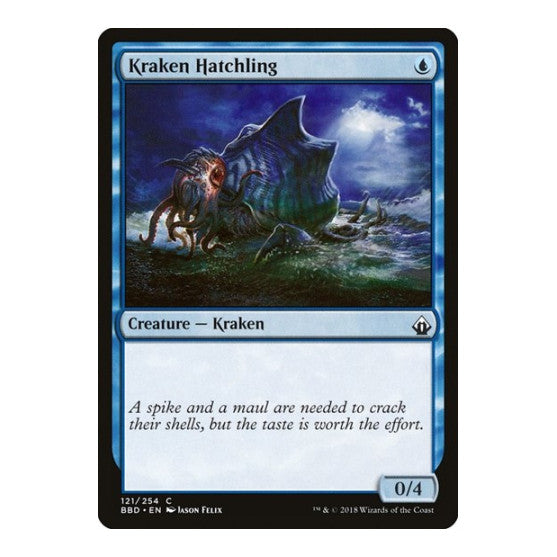 Kraken Hatchling (BBD) #121 Common (Lightly Played) Battlebond Magic: The Gathering: 2018