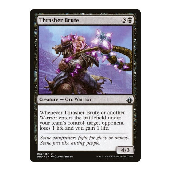 Thrasher Brute (BBD) #52 Uncommon (Lightly Played) Battlebond Magic: The Gathering: 2018