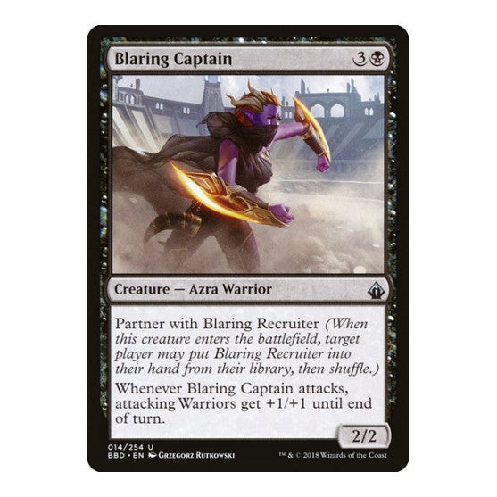 Blaring Captain (BBD) #14 Uncommon (Lightly Played) Battlebond Magic: The Gathering: 2018