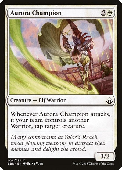 Aurora Champion (BBD) #24 Common (Lightly Played) Battlebond Magic: The Gathering: 2018