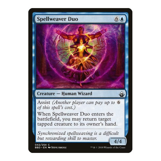 Spellweaver Duo (BBD) #42 Common (Lightly Played) Battlebond Magic: The Gathering: 2018