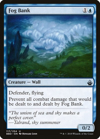Fog Bank (BBD) #117 Uncommon (Lightly Played) Battlebond Magic: The Gathering: 2018