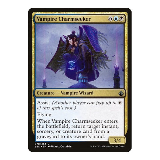 Vampire Charmseeker (BBD) #78 Uncommon (Lightly Played) Battlebond Magic: The Gathering: 2018