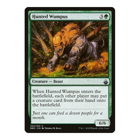 Hunted Wumpus (BBD) #202 Uncommon (Lightly Played) Battlebond Magic: The Gathering: 2018