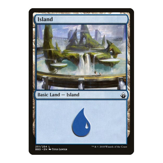 Island (BBD) #251 Land (Foil Lightly Played) Battlebond Magic: The Gathering: 2018