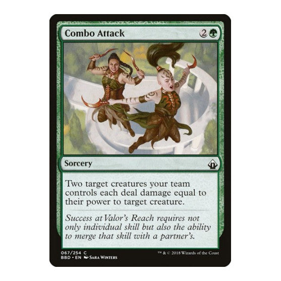 Combo Attack (BBD) #67 Common (Lightly Played) Battlebond Magic: The Gathering: 2018